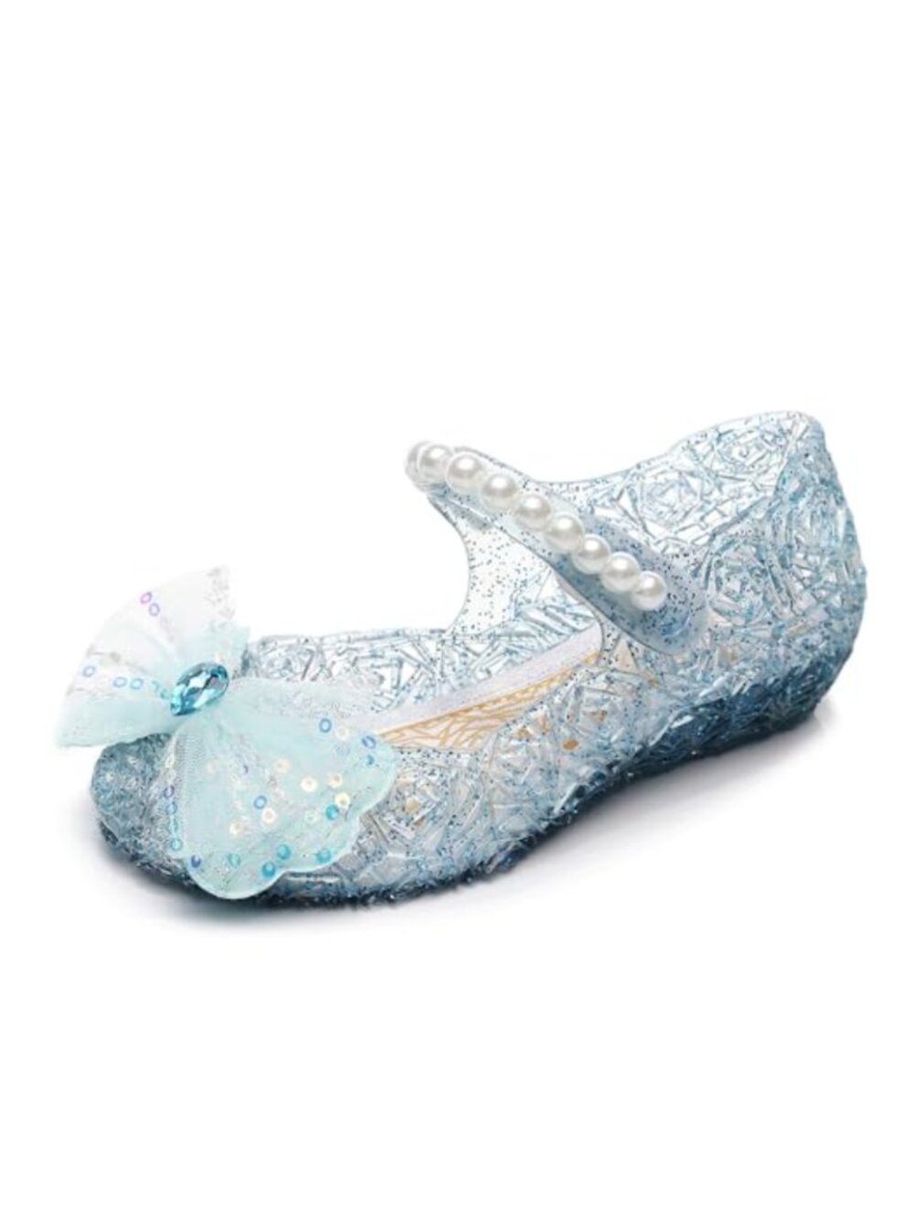 Girls Mary Jane Flats Adjustable Strap Cosplay Princess Shoes